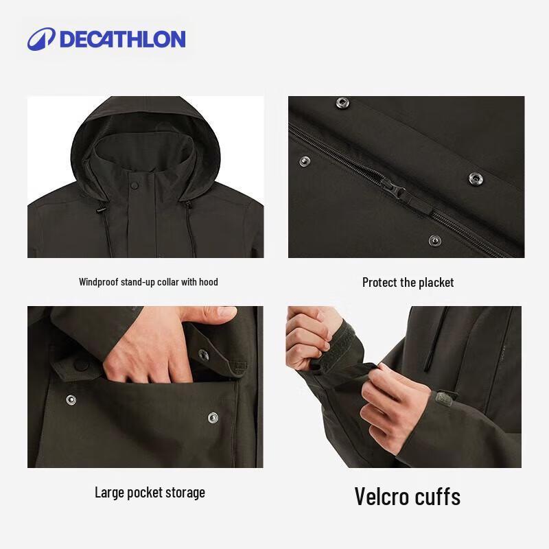 Мужская ветронепроницаемая походная куртка Decathlon