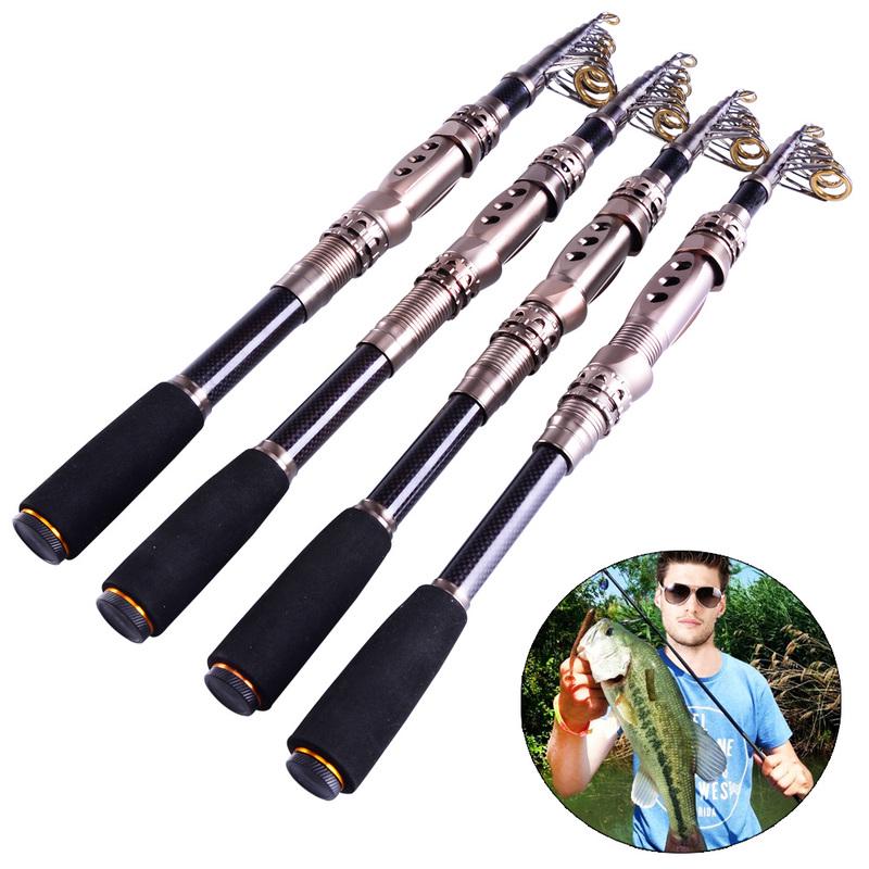 Удочки Телескопическая Углеродная Удочка Портативная Дорожная Спиннинговая Удочка