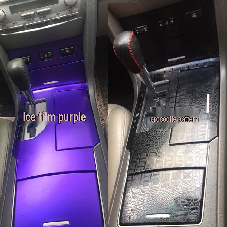 6th-Gen Camry Gear Panel Carbon Fiber Interior Stickers