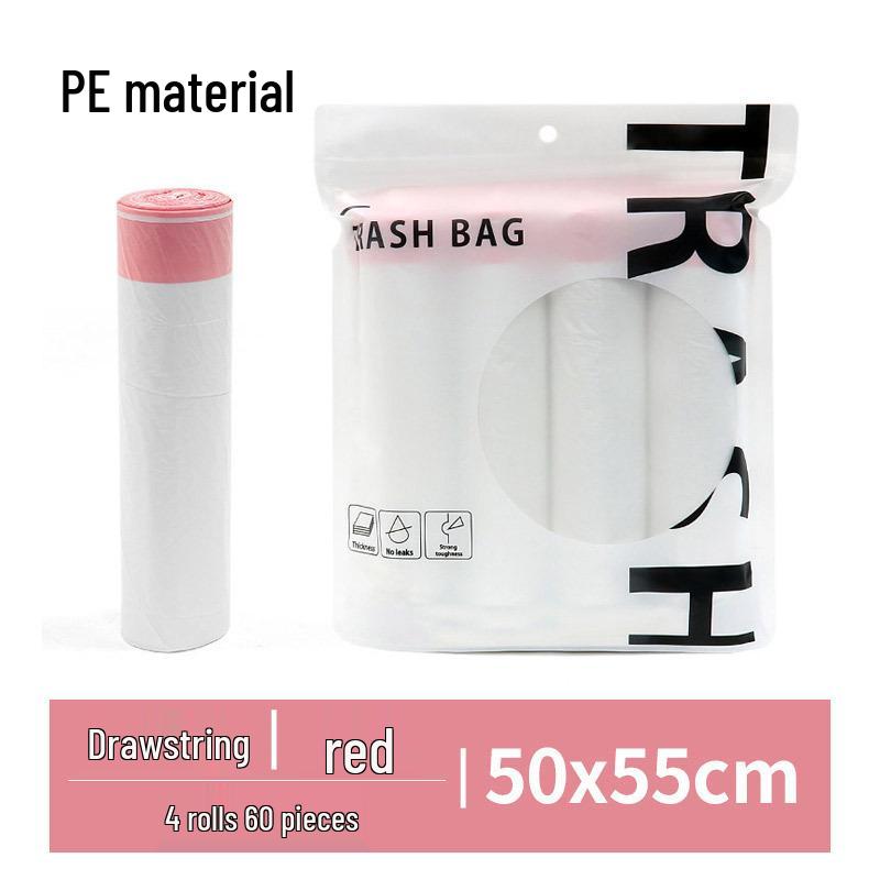 Thickened Kitchen Drawstring Trash Bags - Household Disposable and Handle-Style