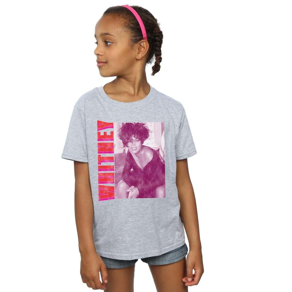 Whitney Houston Girls Whitney Pose Cotton T-Shirt