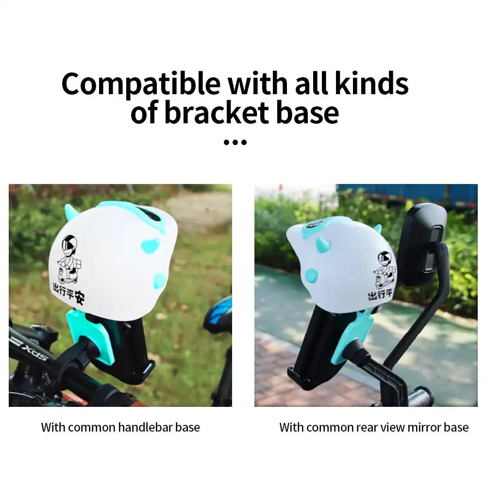 Motorcycle Mobile Phone Small Helmet Holder Waterproof Bicycle Navigation Mobile Phone Sunshade Holder Retro Helmet Bracket