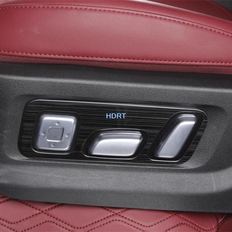 Car Styling Gear Shift Window Control Panel Air Vent Outlet For Great Wall GWM Tank 400 + Stainless Steel Black Interior
