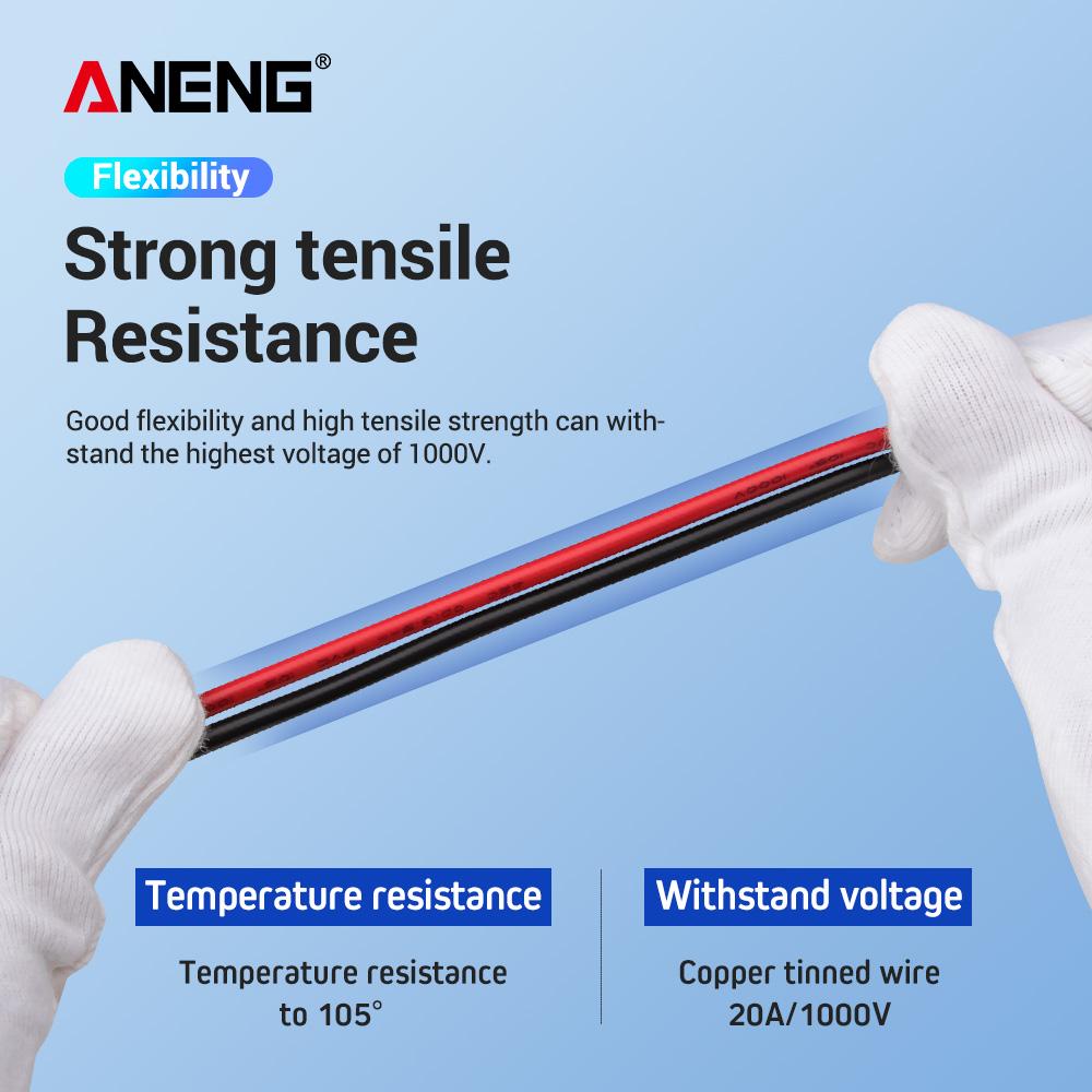 2026 ANENG PT1003 Clamp Meter Multimeter Universal Test Leads Cable Multifunctional 20A -PVC Cable -wire Needle-tip Tester Probe Wire Pen Cable Test