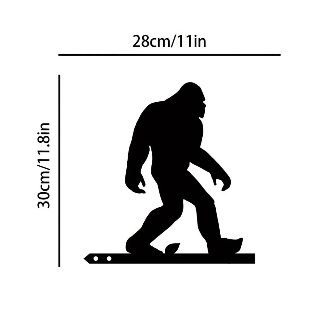 1 шт. Добавьте частичку природы в свой сад с помощью вставки в виде ветки гориллы из железа – уникальное настенное художественное украшение