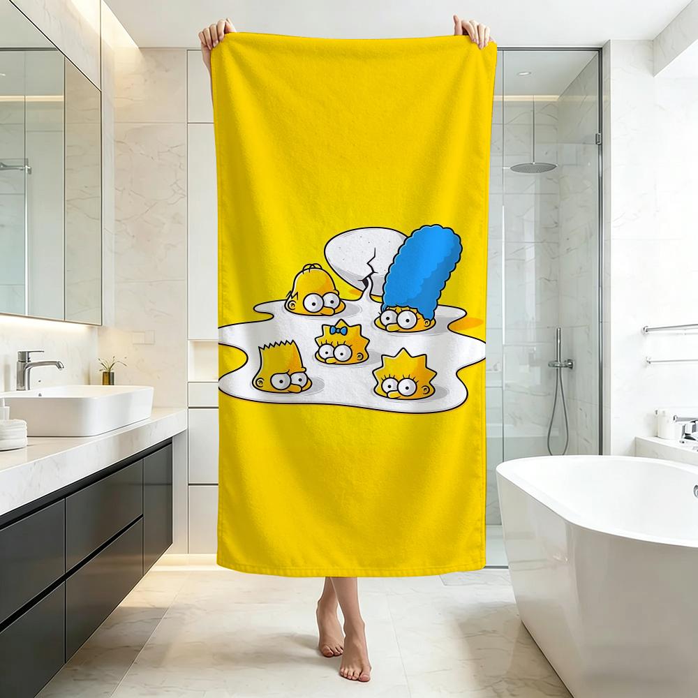 Забавное - The Simpsons Полотенце Качество Пятизвездочного Отеля Экологически Чистые Ультра Мягкие Толстые Полотенца и Пляжные Полотенца