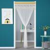 Штора-перегородка Москитная сетка на липучке Штора-сетка для двери Без сверления Кружевная штора Штора-перегородка для спальни Все сезоны