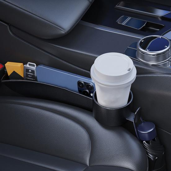 2 шт. Органайзер для щели между сиденьями автомобиля с подстаканником Большой вместимости