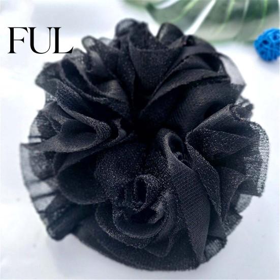 Hair Rope Flower Shape Tie High Elastic Headwear Scrunchy Big Shining Accessories