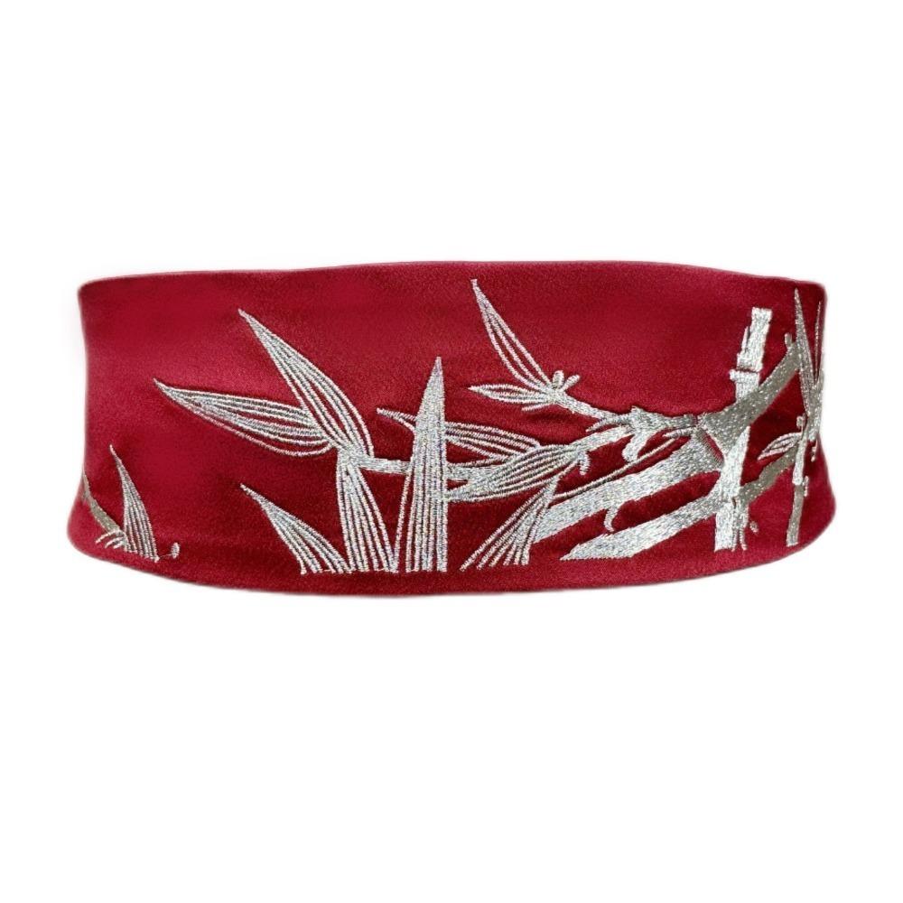 Регулируемый пояс для украшения ханьфу, ретро бамбуковый вышитый пояс, украшение для платья-корсета