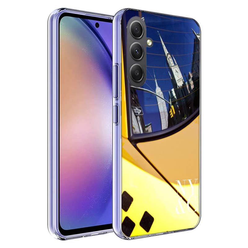 NYC Yellow Taxi Cabs Cover For Samsung A54 A34 A24 A14 A53 A33 A23 A13 A52S A32 A22 A12 Phone Galaxy A03 A04 A02S A42 A73 TPU Ca