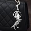 Colorful Alloy Dinosaur Bone Keyring Eye Catching Metal Keychain Accessory Fashionable Bag Charm Ornament for Students