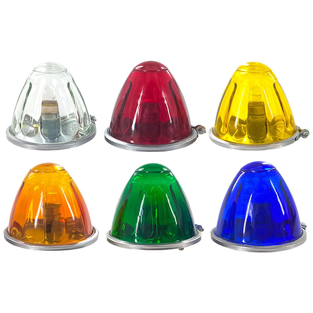 2 шт. мигающие огни для грузовиков 12 В 24 В светодиодные габаритные огни для прицепа, проблесковые маячки для трактора, белые, янтарные, красные, синие, зеленые, для фургона, автобуса, автофургона