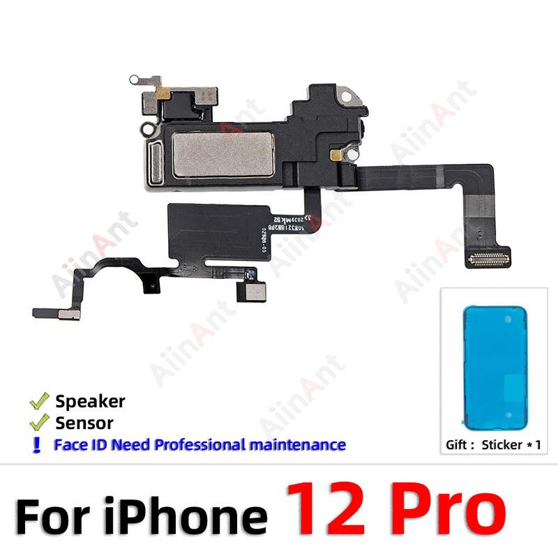 AiinAnt Шлейф динамика слухового динамика и датчика приближения для iPhone 11 Pro X Xr Xs Max 7 8 Plus со стикером 100% OEM