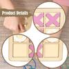 2 In 1 Wooden Geoboard and TAC Toe Game Board Educational Toy Fun Family Games for Table
