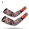 Summer Cooling Outdoor Sport Tattoo Arm Sleeves Flower Arm Sleeves Sun Protection Arm Cover