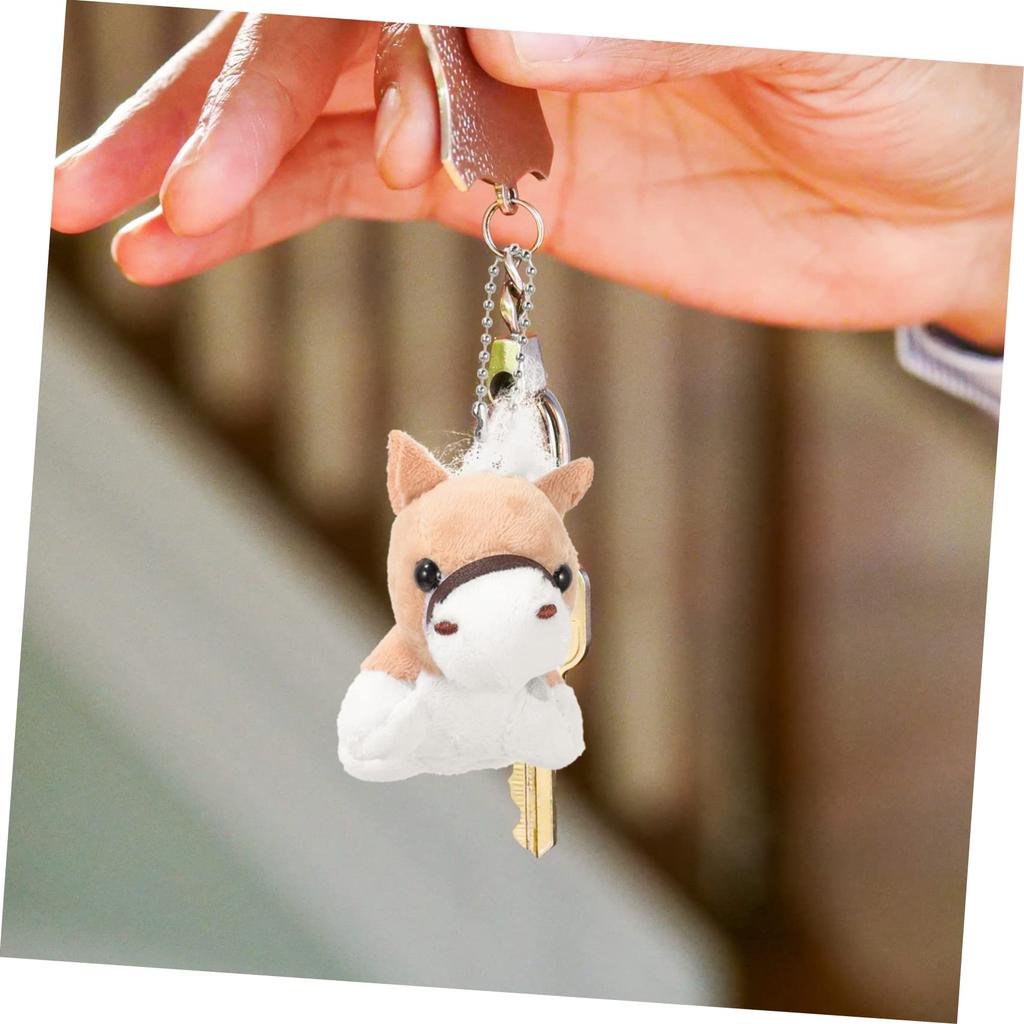 Iplusmile 12-Piece Toy Horse Birthday Decorations, Horse Party Favors, Plush Horse Stuffed Animals, Cute Keychains, Mini Animal Toys