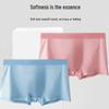 Men's Ice Silk Breathable Mid-Rise Boxer Briefs - Solid Color, Thin, Comfortable Fit