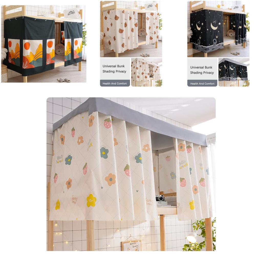 Стильная пылезащитная штора для кровати, идеально подходящая для верхних ярусов в общежитиях