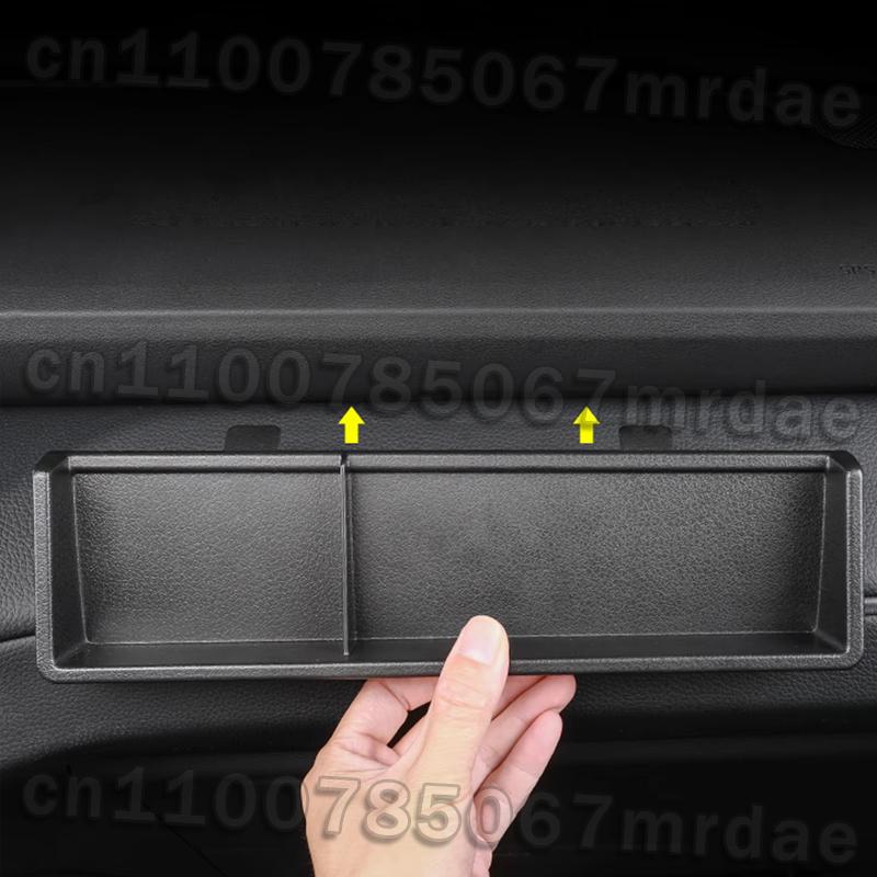 Для Toyota Land Cruiser 250 Prado LC250 2024 Аксессуары для интерьера автомобиля Держатель-органайзер для вещевого ящика со стороны пассажира ABS Черный 1 шт.