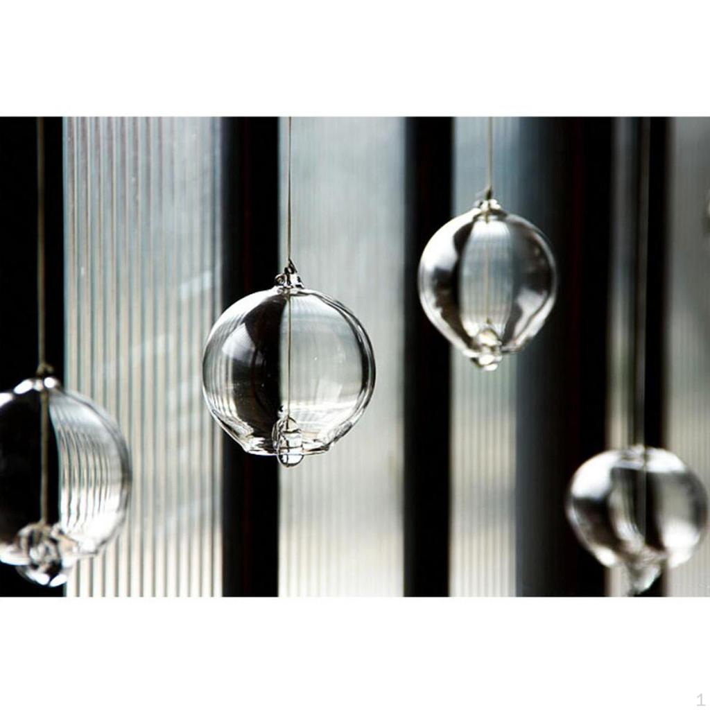 Japanese Wind Chimes Modern Samll Bells Handmade Fully Transparent Glass Style Pendant