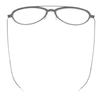 Pristine LINDBERG Glasses now series Two Bridges Black clear mens Used