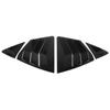 1 Pair Rear Side Window Louver Sturdy ABS Left Right Side Window Shutter Cover Trim for Camry XV80 Glossy Black