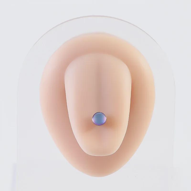 Цветные матовые штанги для языка и ушей - украшение для пирсинга из нержавеющей стали