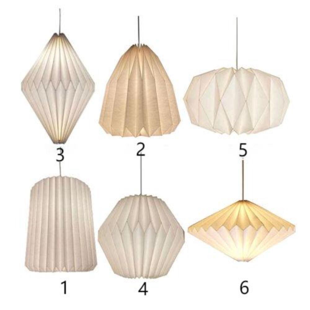 Складной художественное украшение для гостиной, подвесной потолочный светильник, абажур из бумаги, оригами, фонарь, подвесной светильник