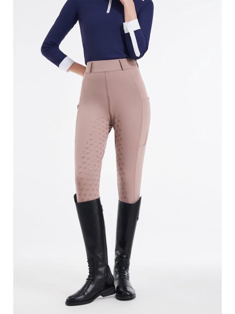 High Waist Full Seat Silicone Riding Pants: Slimming, Moisture-Wicking, Quick-Drying, High Elastic Fabric for Training and Competition.