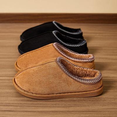 Мохнатые тапочки, осенне-зимние кружевные домашние хлопковые тапочки для дома