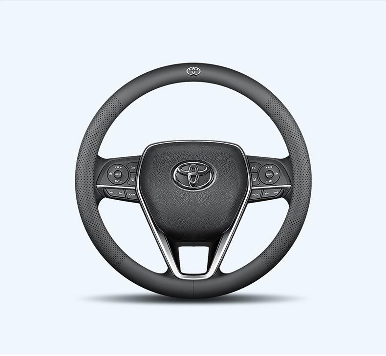 Чехол на руль Toyota Levin Hybrid из натуральной кожи - Универсальный всесезонный ультратонкий автомобильный аксессуар