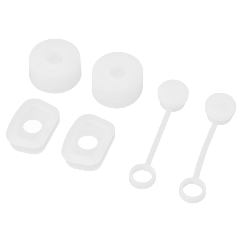 6 шт. заглушка для стакана соломинки герметичная многоразовая крышка для соломинки квадратная круглая заглушка для предотвращения проливания силиконовая утечка