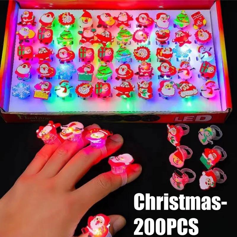 Halloween LED Ring Glowing Pumpkin Ghost Rings Kids Gift Party Decoration for Home Horror Props Supplies for Kids Adults