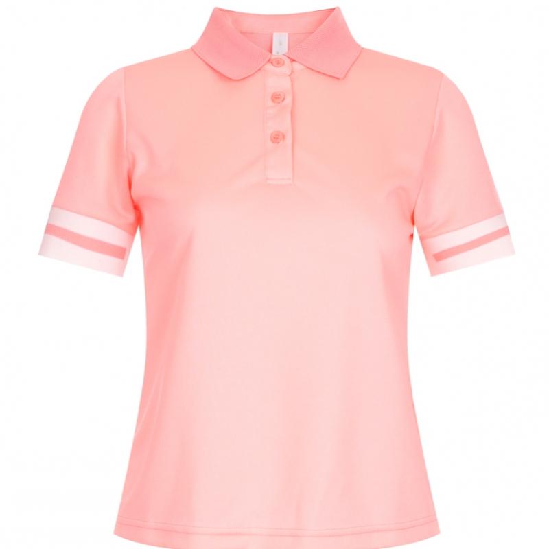 Shop Women Collared Four Way STreTch ShorT Sleeve Golf T shirT Black Lb Wsh 20