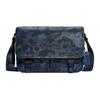 New League Cow Leather Shoulder Bag, Crossbody Bag Tubas Men's Blue & Black CC076-UPW
