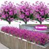 Artificial Flowers Outdoor for Decoration UV Resistant No Fade Faux Plastic Plants Garden Porch Window Decor