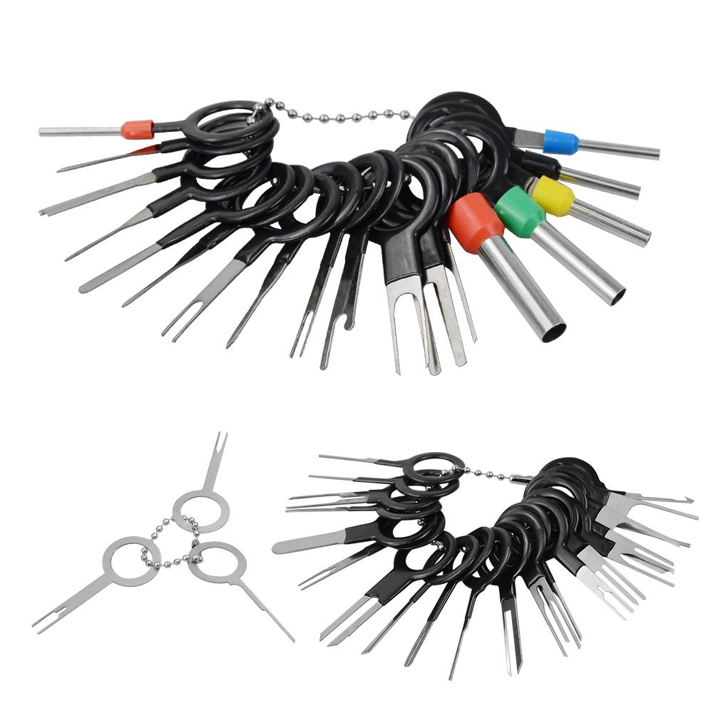 3/8/18/38/41pcs Car Terminal Removal Tool Wire Plug Connector Extractor Puller Release Pin Extractor Kit For CarPlug Repair Tool