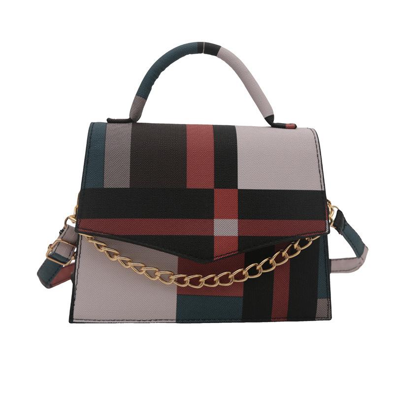 Маленькая квадратная сумка для женщин, осенняя, простая, новая, универсальная, нишевая, дизайнерская, ручная сумка через плечо