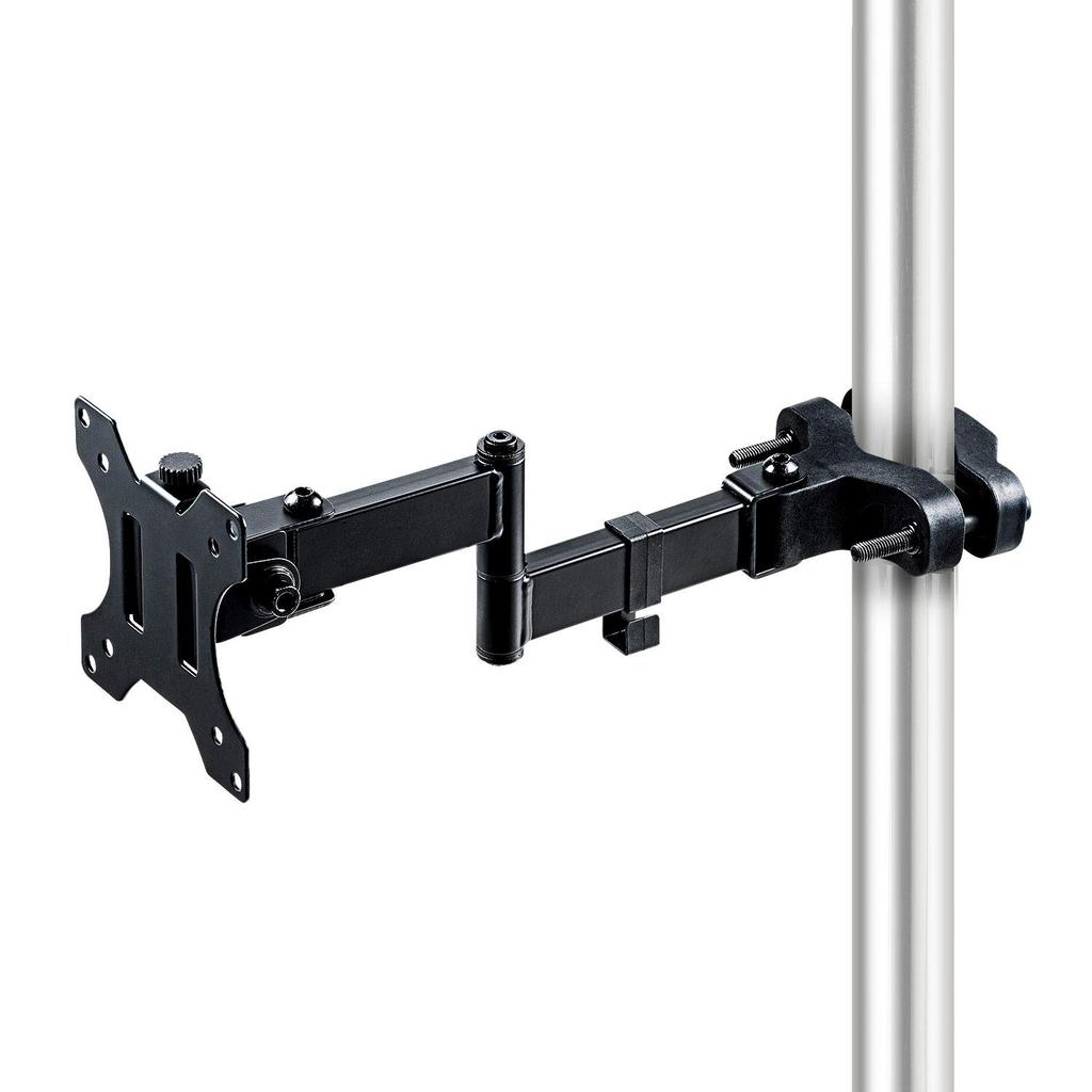 Monitor Arm Pole Mounting 4 Joints Support Up To 32 Inches Load Capacity 8kg 1 Screen VESA 75 100 E-Supply Multi-joint Up/Down Left/Right EEX-LAP07
