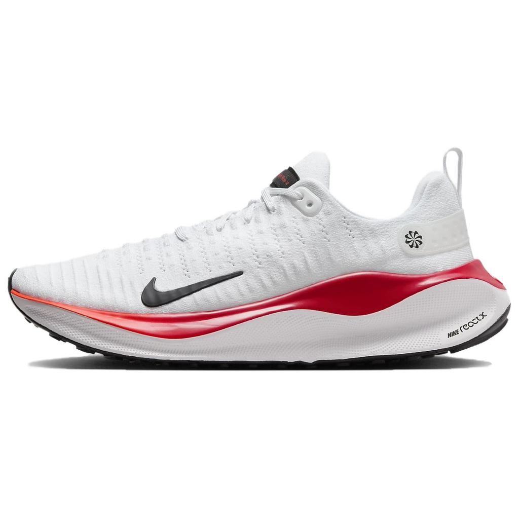 Nike ReactX Infinity Run 4 White Bright Crimson Men Sneakers Black Platinum-Tint DR2665-104