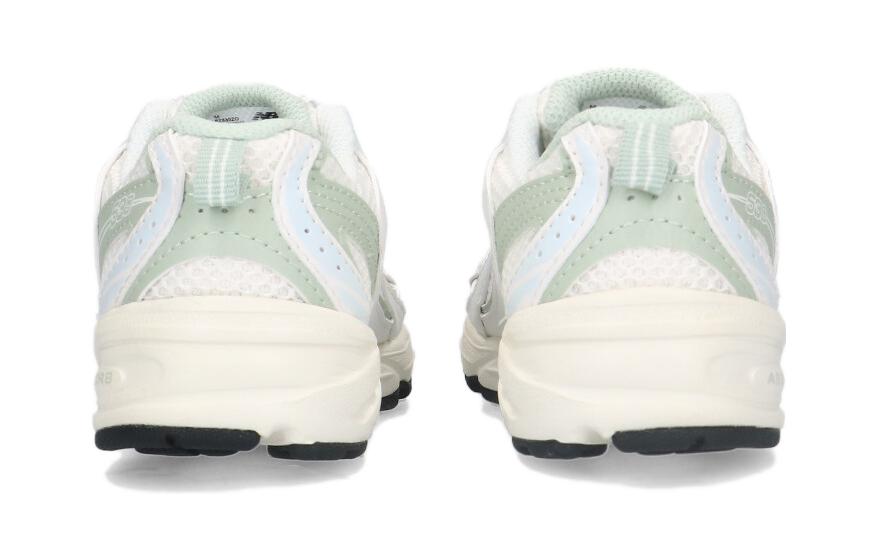 New Balance NB 530 Низкие кроссовки для бега с защитой от истирания Детские Бело-зеленые Детские PZ530ZO