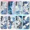 Модный Чехол для Телефона на Тему Океана Для Samsung S25,S24,S21,S22,S23,S30,Ultra,S20,Plus,Fe,Lite,Note,10,9,5G Черный Чехол