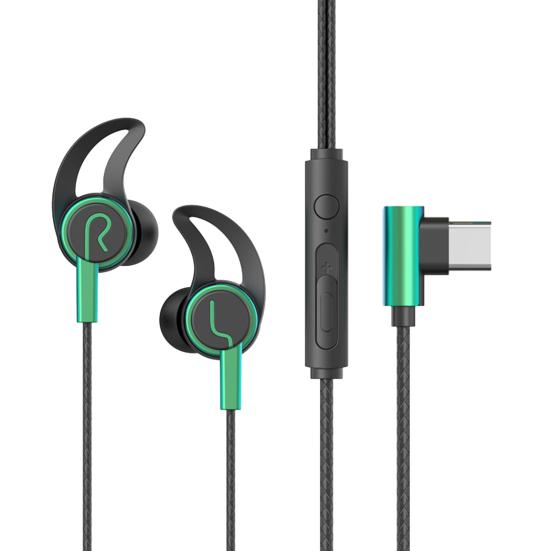 Wired Earphone Stereo Sound Sports Headset with Microphone 3.5mm/Type-C Plug In-ear Headphone for Game Music