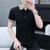 Мужская летняя рубашка поло с коротким рукавом и свободными лацканами, повседневная мужская футболка с коротким рукавом