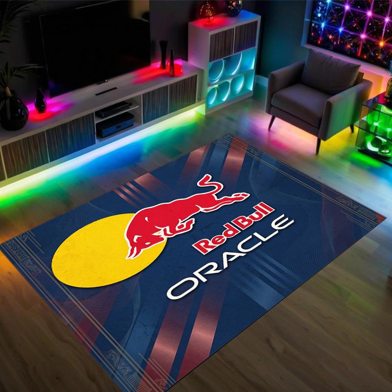 Дизайн Red Bull Racing Хрустальный Велюровый Ковер Уютный Не?Нескользящий ковер с принтом для спальни, гостиной, прихожей