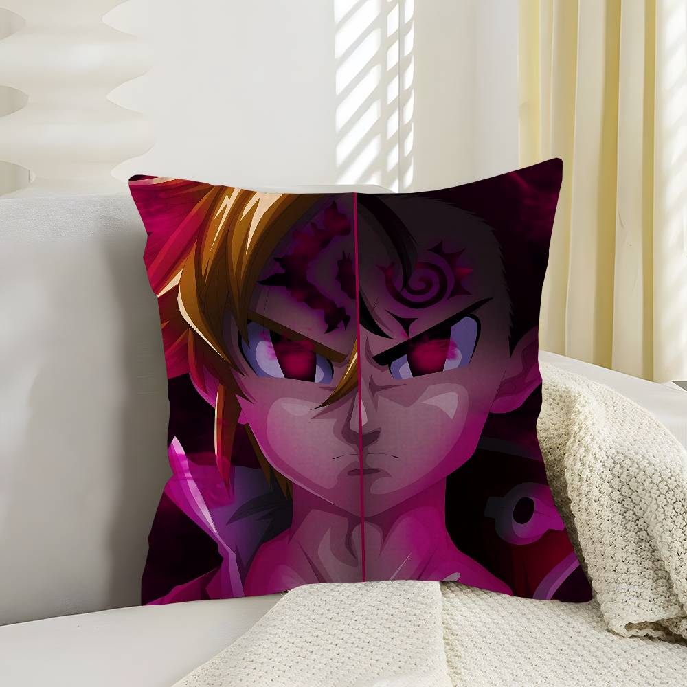 The Seven Deadly Sins Anime Cushion Cover Pillow Cover Decor Pillowcase Printed Cushion Case For Couch