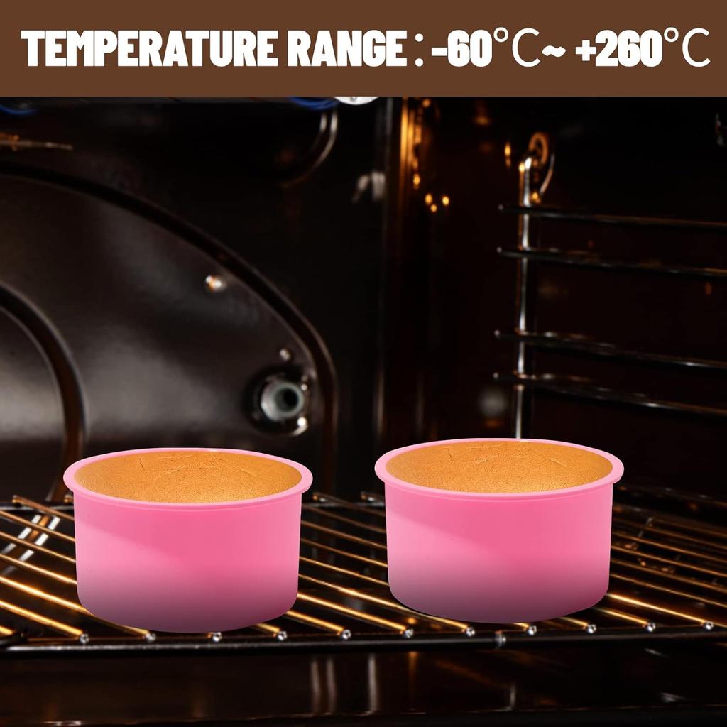 4 6 8 10 Inch Round Shape Mold Silicone Small Cake Baking Pan Mousse Fondant Cylinder Mould For Pastry Dessert Jelly