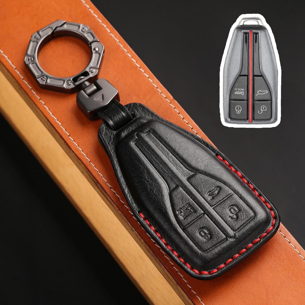 Высококачественный кожаный чехол для ключей для моделей Hongqi HS5/HS7 2022 года — мужской аксессуар
