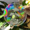 Sun Catcher PVC Self Adhesive Glass Window Stickers Cat Moth Energy Suncatcher Wallpaper Rainbow Prisms Sticker Sunlight Decals